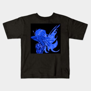 deep blue mandala pixie fairy ecopop Kids T-Shirt